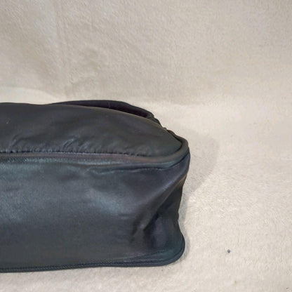 PRADA Accessory Pouch Shoulder Bag Purse Logo Nylon Khaki Authentic