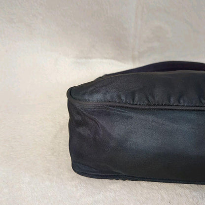 PRADA Accessory Pouch Shoulder Bag Purse Logo Nylon Khaki Authentic