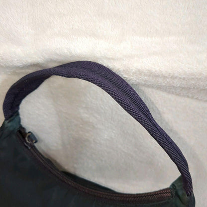 PRADA Accessory Pouch Shoulder Bag Purse Logo Nylon Khaki Authentic