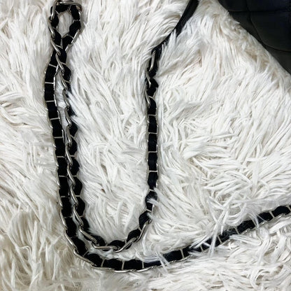 PRADA Shoulder Bag Purse 2way Quilting Chain Nylon Black Authentic