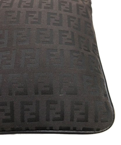 FENDI Shoulder Bag Purse FF Zucchino Black Authentic