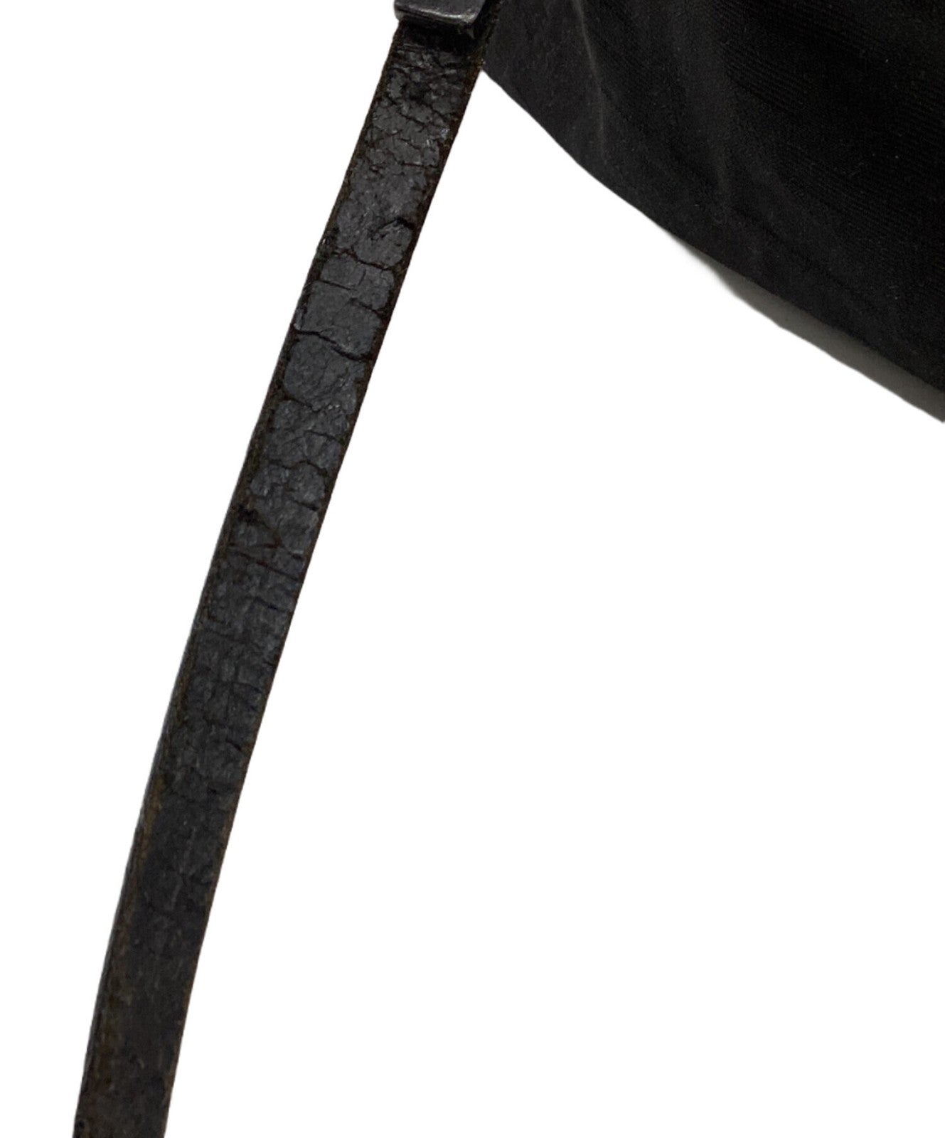 FENDI Shoulder Bag Purse FF Zucca Black Authentic
