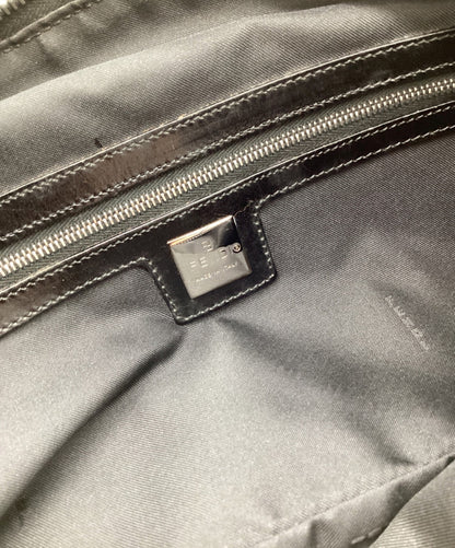 FENDI Shoulder Bag Purse FF Zucca Black Authentic