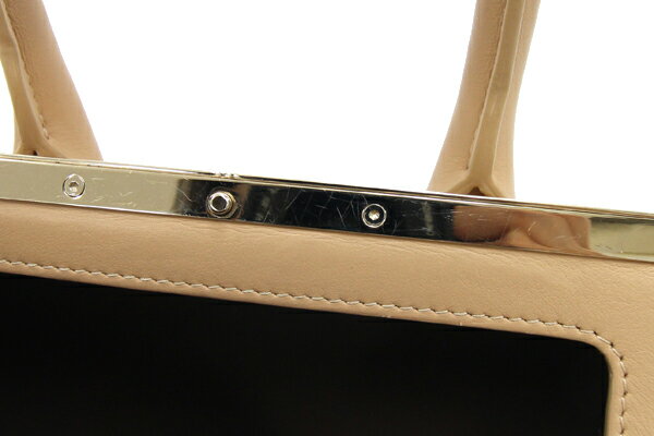 Chloe Hand Bag Tote Purse JOYCE Leather Beige Authentic
