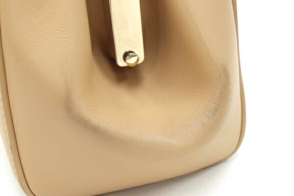 Chloe Hand Bag Tote Purse JOYCE Leather Beige Authentic