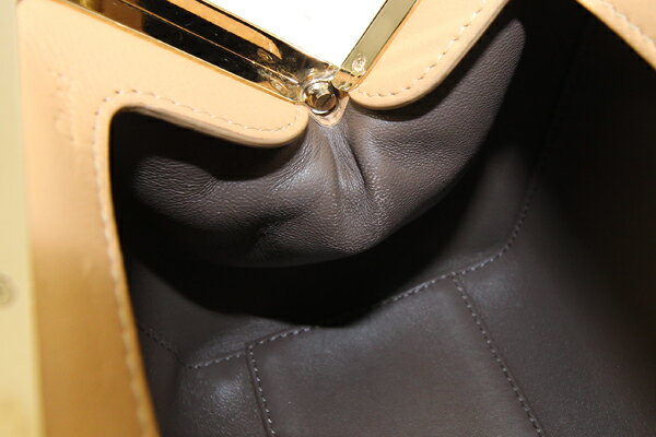 Chloe Hand Bag Tote Purse JOYCE Leather Beige Authentic