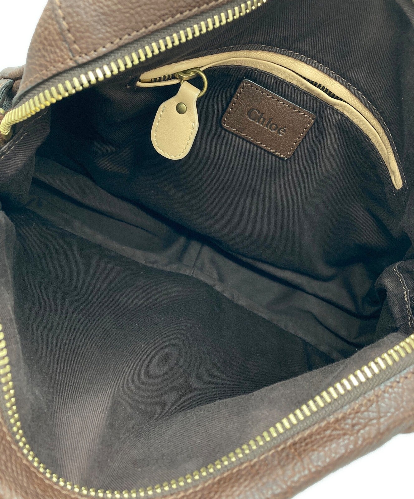 Chloe Hand Shoulder Bag Tote Purse 2way Paraty Leather Authentic