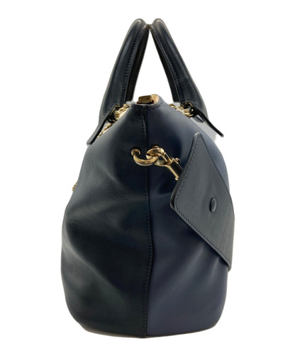 Chloe Hand Shoulder Bag Tote Purse 2way Blue Authentic