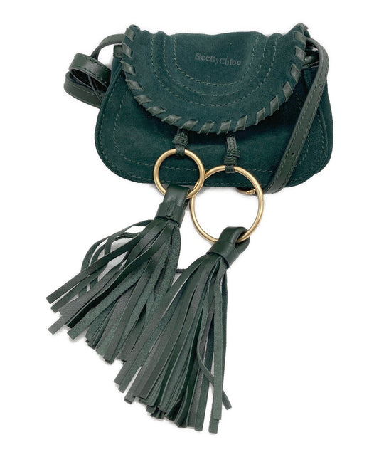 See By Chloe Marcy Small Shoulder Bag Purse Green Authentic