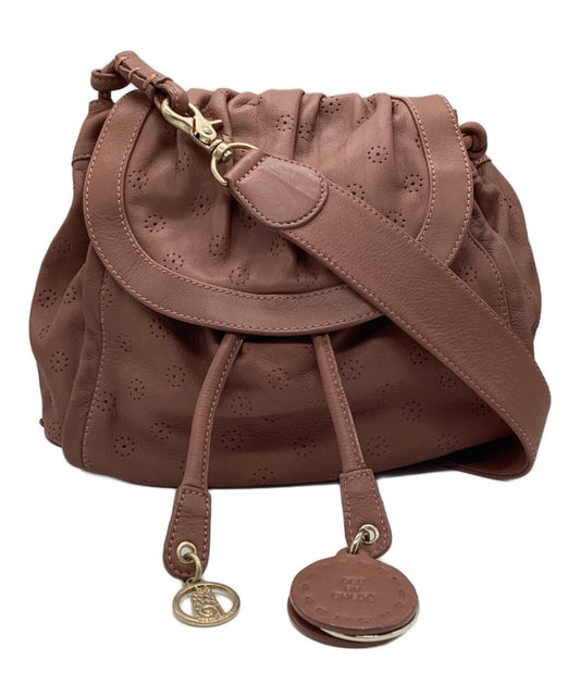 See By Chloe Shoulder Bag Purse Brown Authentic