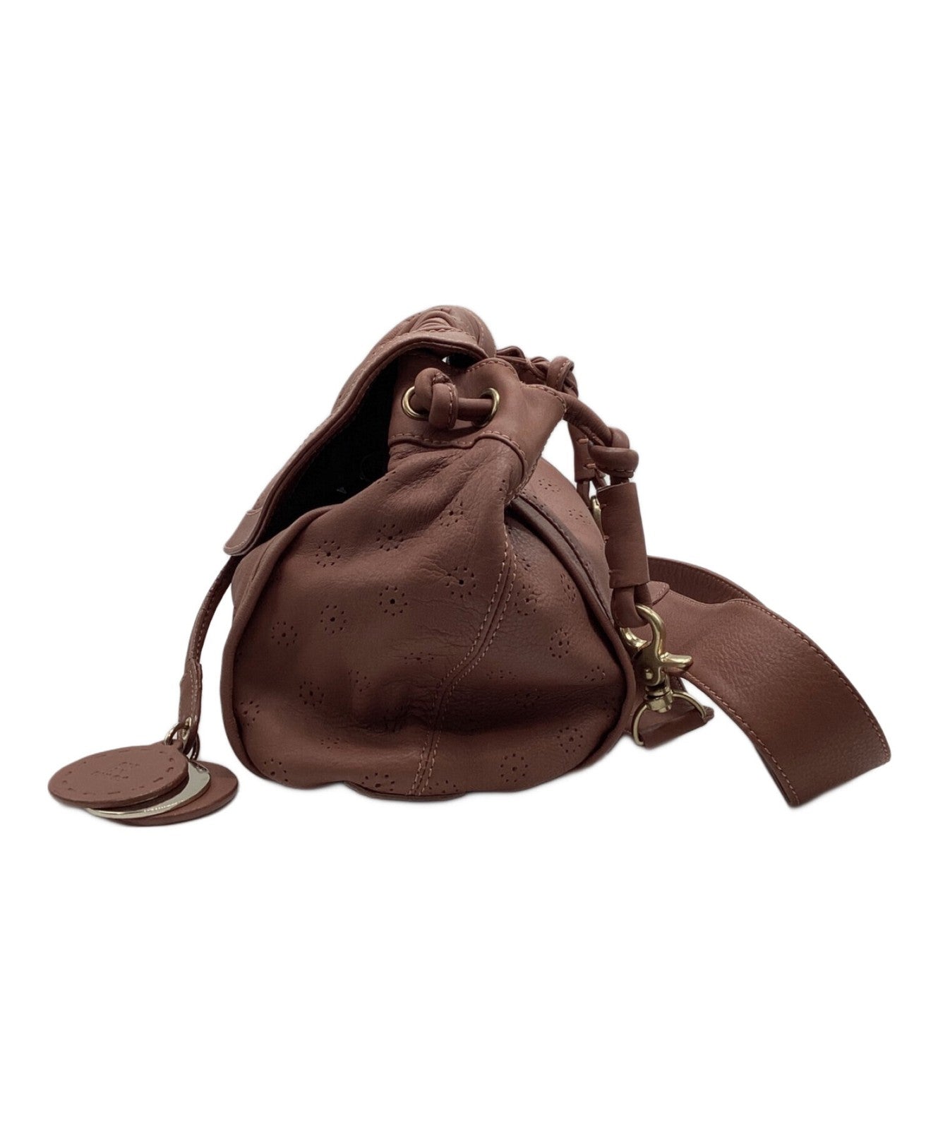 See By Chloe Shoulder Bag Purse Brown Authentic