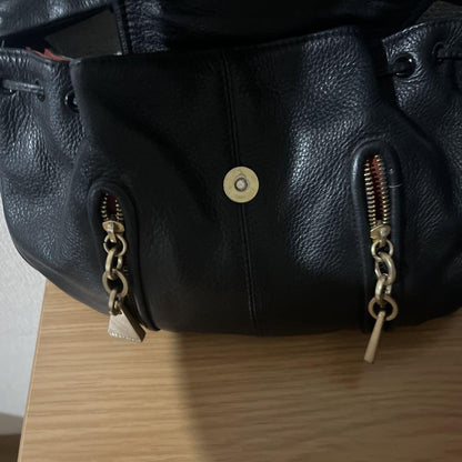See By Chloe Hand Shoulder Bag Tote Purse Leather Brown Authentic
