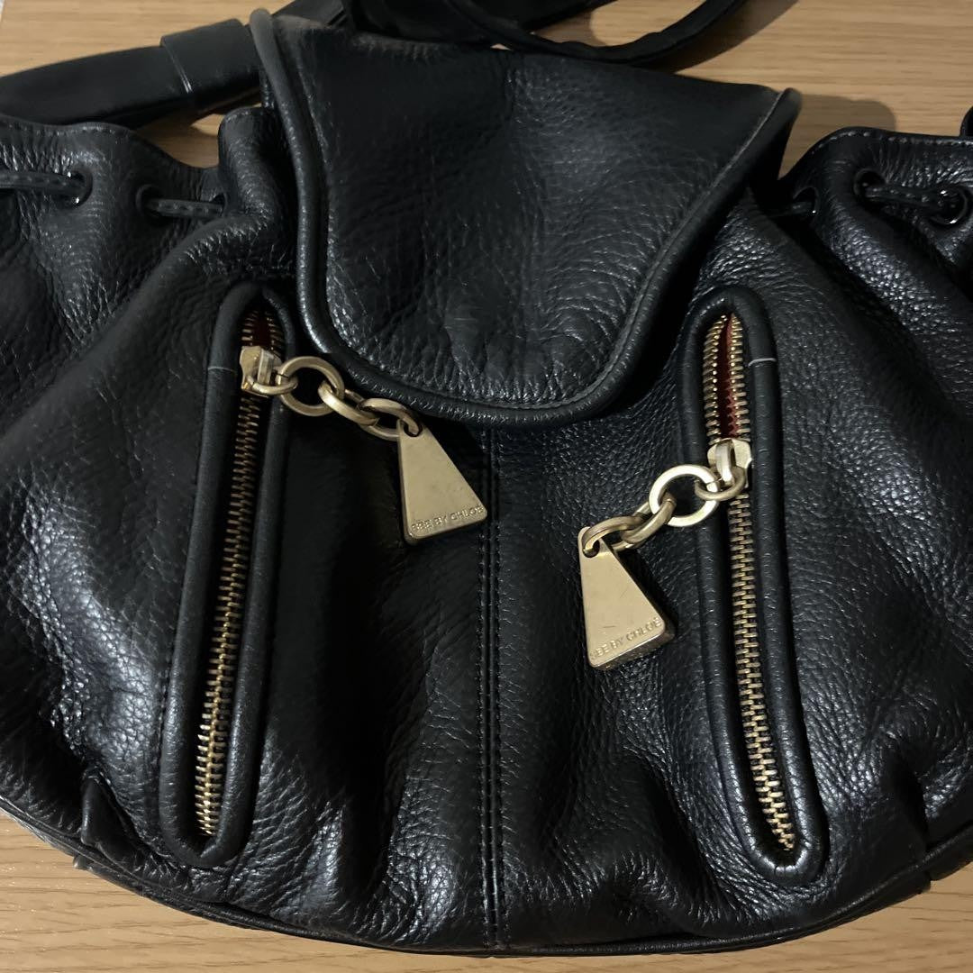See By Chloe Hand Shoulder Bag Tote Purse Leather Brown Authentic