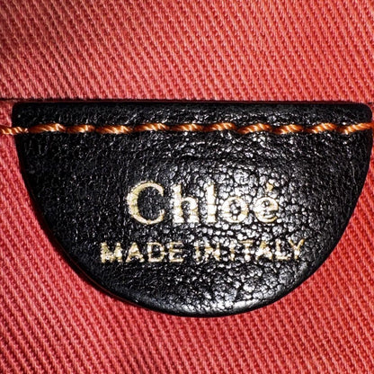 Chloe Hand Shoulder Bag Tote Purse 2way Leather Black Authentic