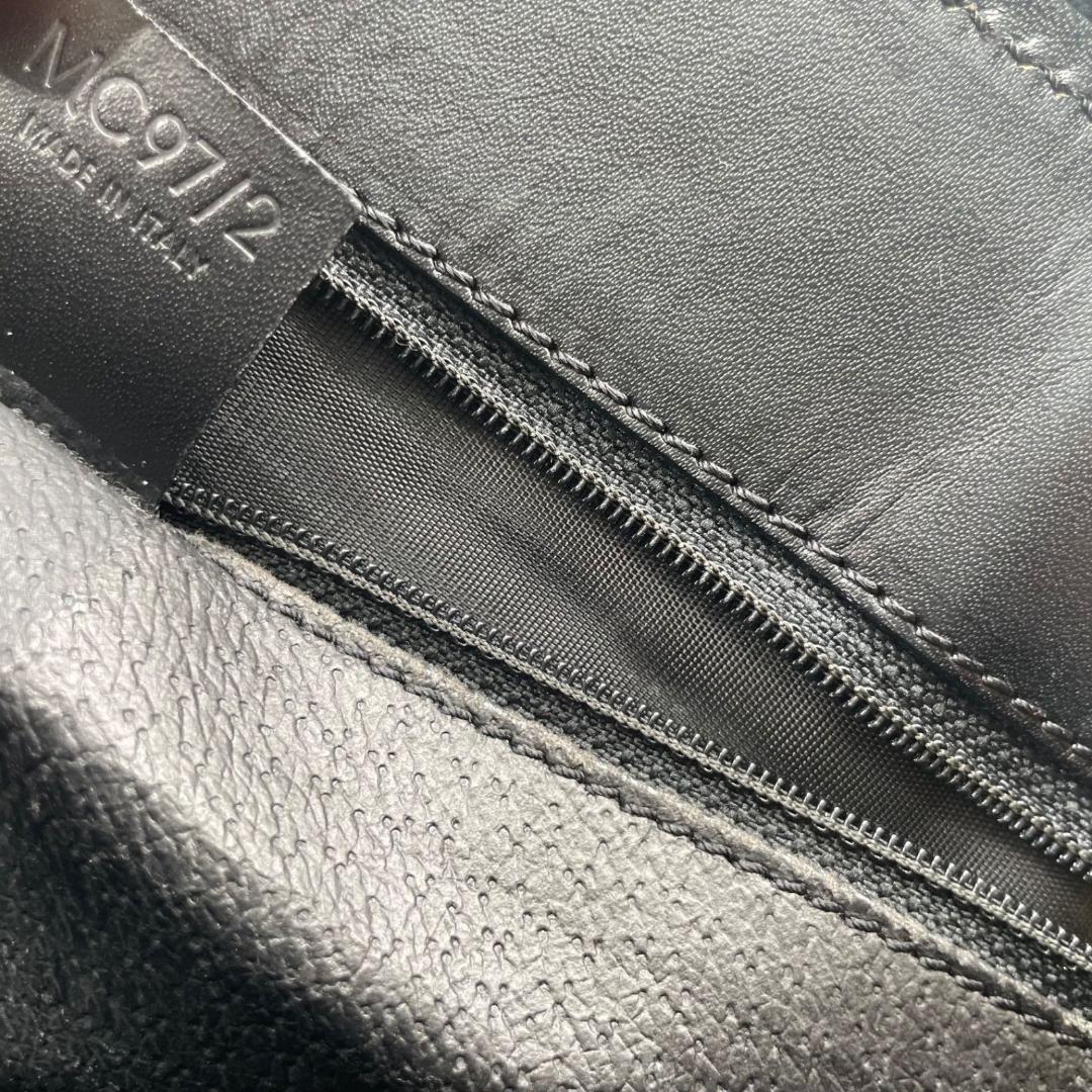 CELINE Hand Bag Tote Purse OLD Macadam PVC Leather Black Authentic