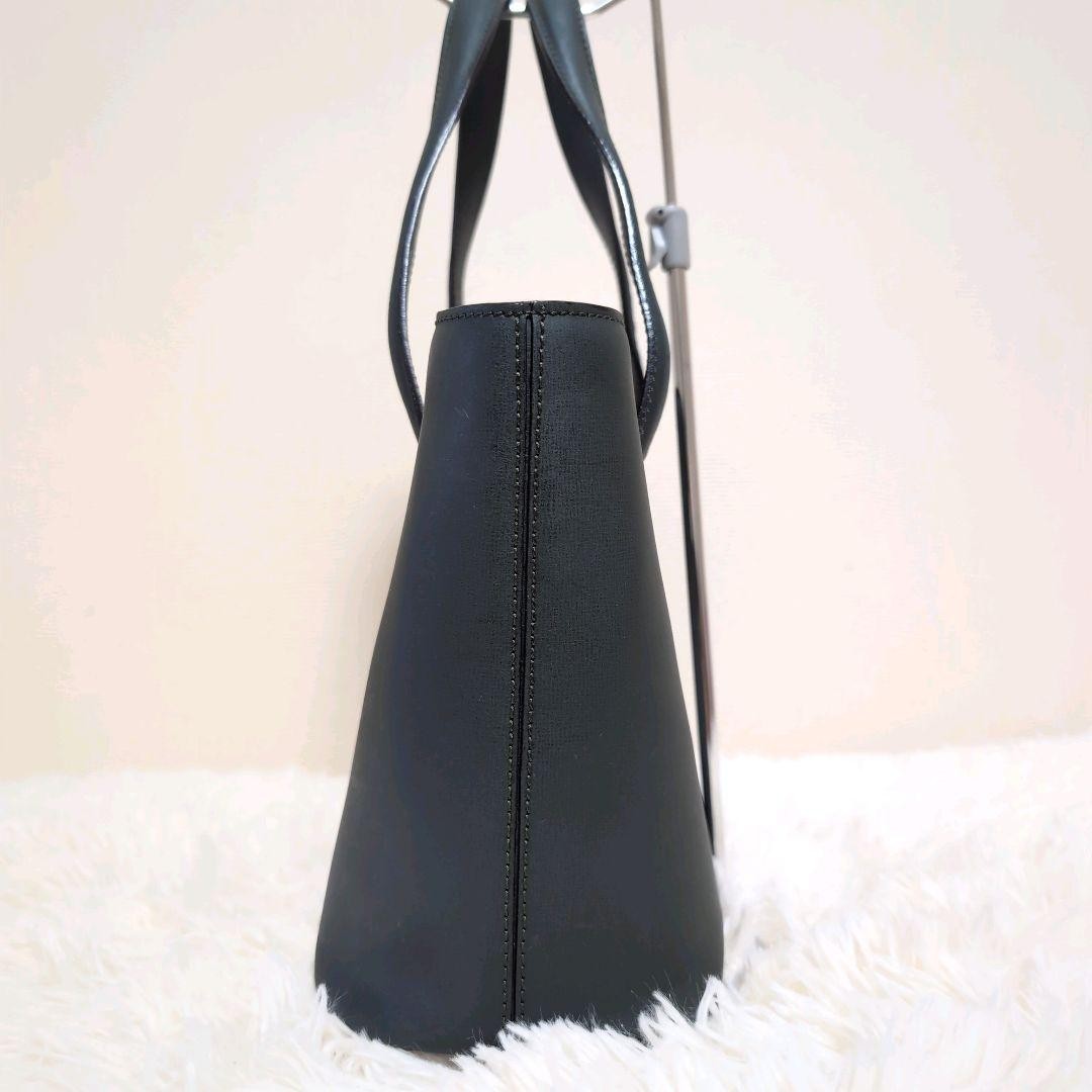CELINE Hand Bag Tote Purse Leather Dark Green Authentic