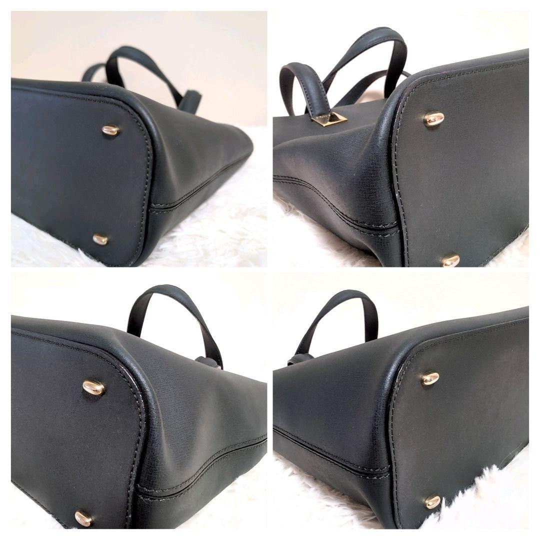 CELINE Hand Bag Tote Purse Leather Dark Green Authentic