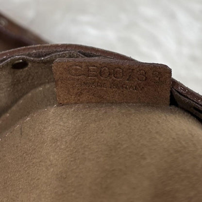 CELINE Hand Bag Tote Purse Boogie Suede Brown Authentic