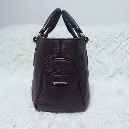 CELINE Hand Bag Tote Purse Boogie Dark Brown Authentic