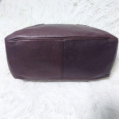CELINE Hand Bag Tote Purse Boogie Dark Brown Authentic