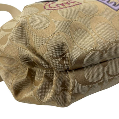COACH Hand Bag Tote Purse poppy Signature Authentic