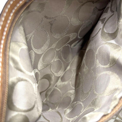 COACH Shoulder Bag Purse 9542 Leather Brown Authentic