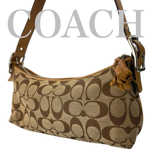 COACH Shoulder Bag Purse Signature Authentic
