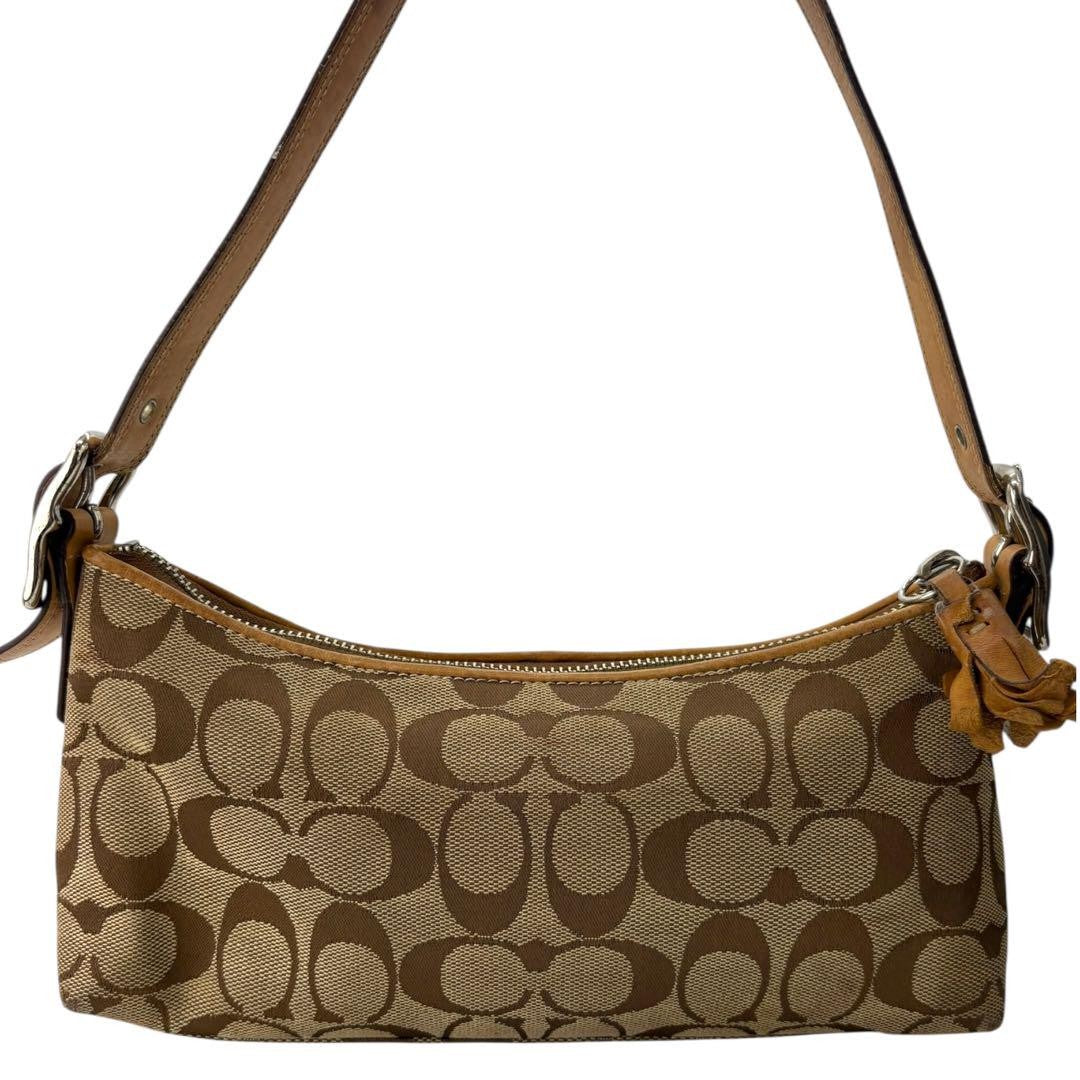 COACH Shoulder Bag Purse Signature Authentic
