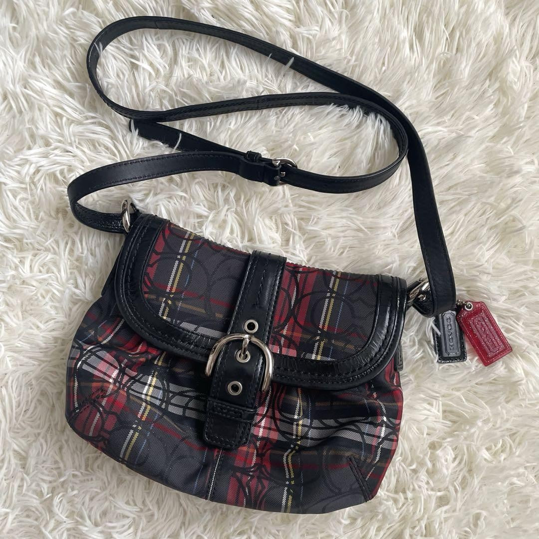 COACH Shoulder Bag Purse Soho 15476 Multicolor Authentic