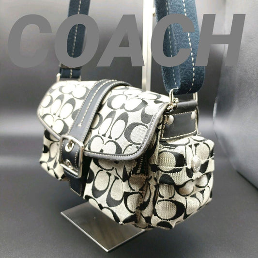 COACH Shoulder Bag Purse Signature Soho Authentic