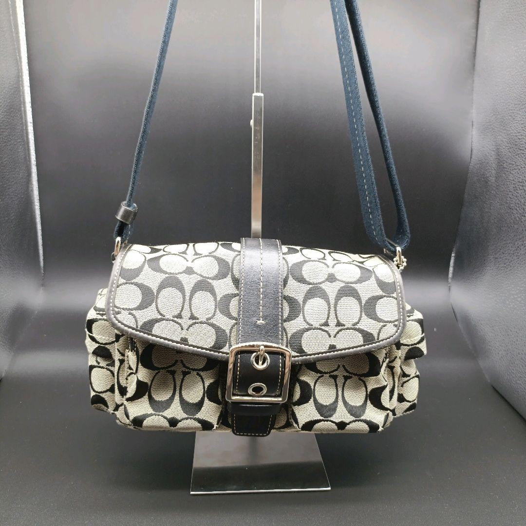 COACH Shoulder Bag Purse Signature Soho Authentic