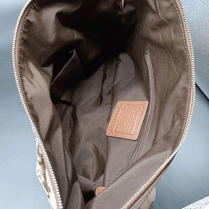 COACH Shoulder Bag Purse Signature Canvas Authentic