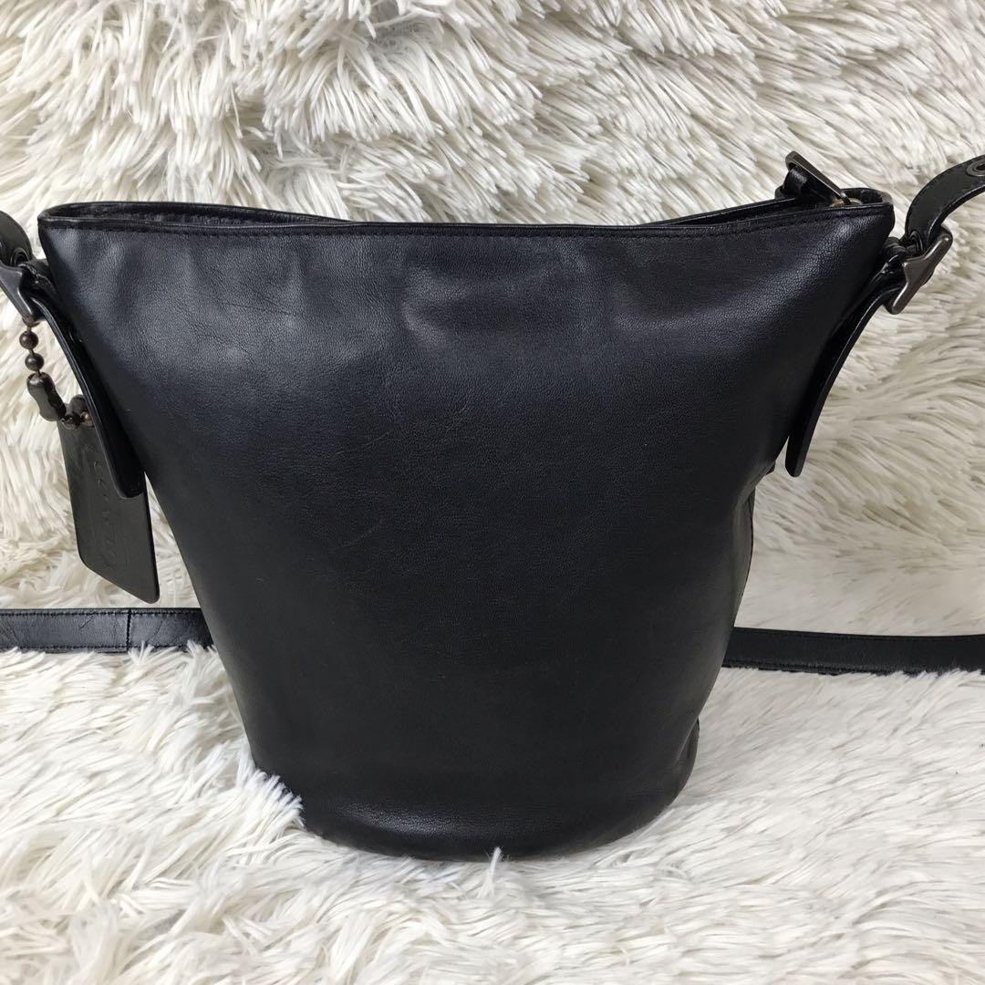 COACH Shoulder Bag Purse 32281 Leather Black Authentic