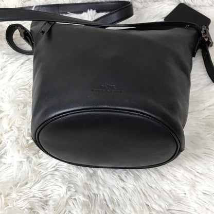 COACH Shoulder Bag Purse 32281 Leather Black Authentic