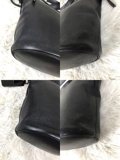 COACH Shoulder Bag Purse 32281 Leather Black Authentic