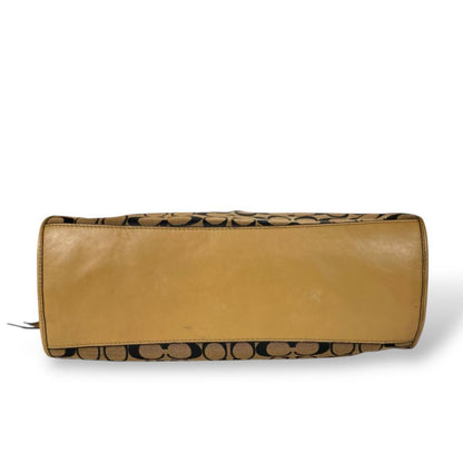 COACH Shoulder Bag Purse Signature 32353 Turn Lock Authentic