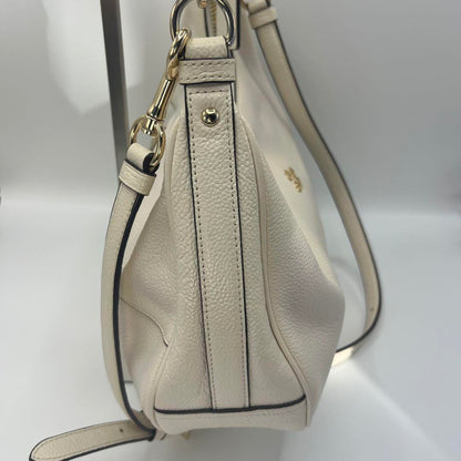 COACH Hand Shoulder Bag Tote Purse Leather White Authentic