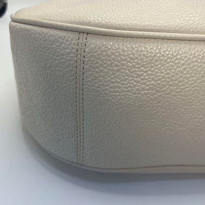 COACH Hand Shoulder Bag Tote Purse Leather White Authentic