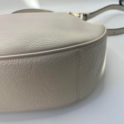 COACH Hand Shoulder Bag Tote Purse Leather White Authentic
