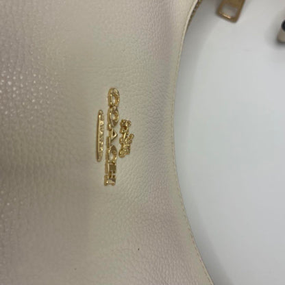 COACH Hand Shoulder Bag Tote Purse Leather White Authentic