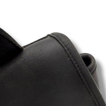 COACH Backpack Turn Lock Old 9960 Leather Black Authentic