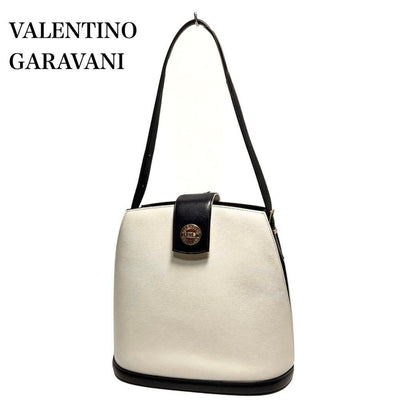 Valentino Garavani Hand Bag Tote Purse Navy White Authentic