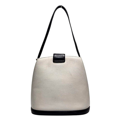 Valentino Garavani Hand Bag Tote Purse Navy White Authentic