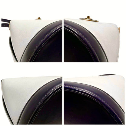 Valentino Garavani Hand Bag Tote Purse Navy White Authentic