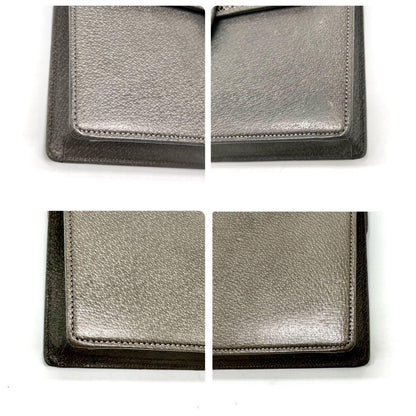 Valentino Garavani Shoulder Bag Purse 2way Leather Gray Brown Authentic