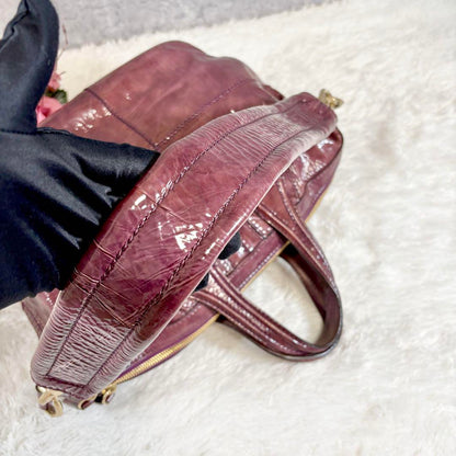 GIVENCHY Shoulder Bag Purse 2way Nightingale 4G Leather Purple Authentic