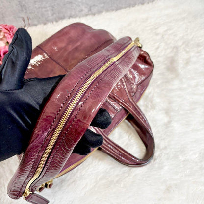 GIVENCHY Shoulder Bag Purse 2way Nightingale 4G Leather Purple Authentic