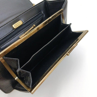 GIVENCHY Shoulder Bag Purse 4G Chain Leather Black Authentic