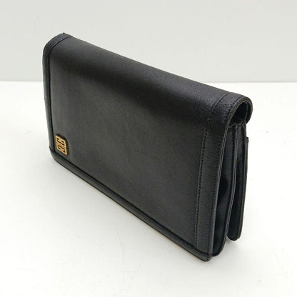 GIVENCHY Shoulder Bag Purse 4G Chain Leather Black Authentic