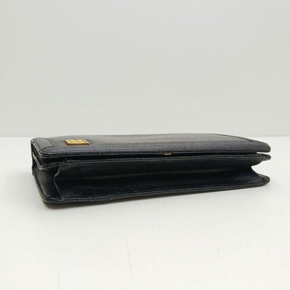 GIVENCHY Shoulder Bag Purse 4G Chain Leather Black Authentic